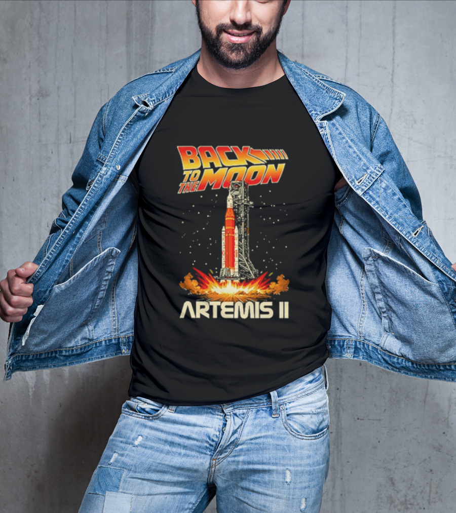 Back To The Moon Artemis II Rocket Launch T-Shirt