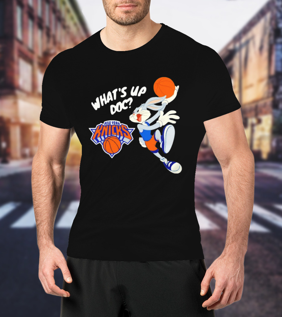 Bugs Bunny New York Knicks What's Up Doc Basketball T-Shirt
