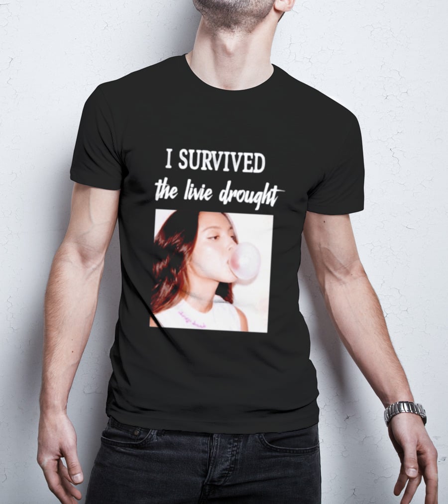 Olivia Rodrigo I Survived The Livie Drought Bubblegum Aesthetic T-Shirt