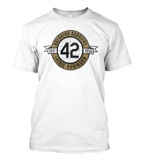 Jackie Robinson Breaking Barriers No 42 1947 1956 T-Shirt
