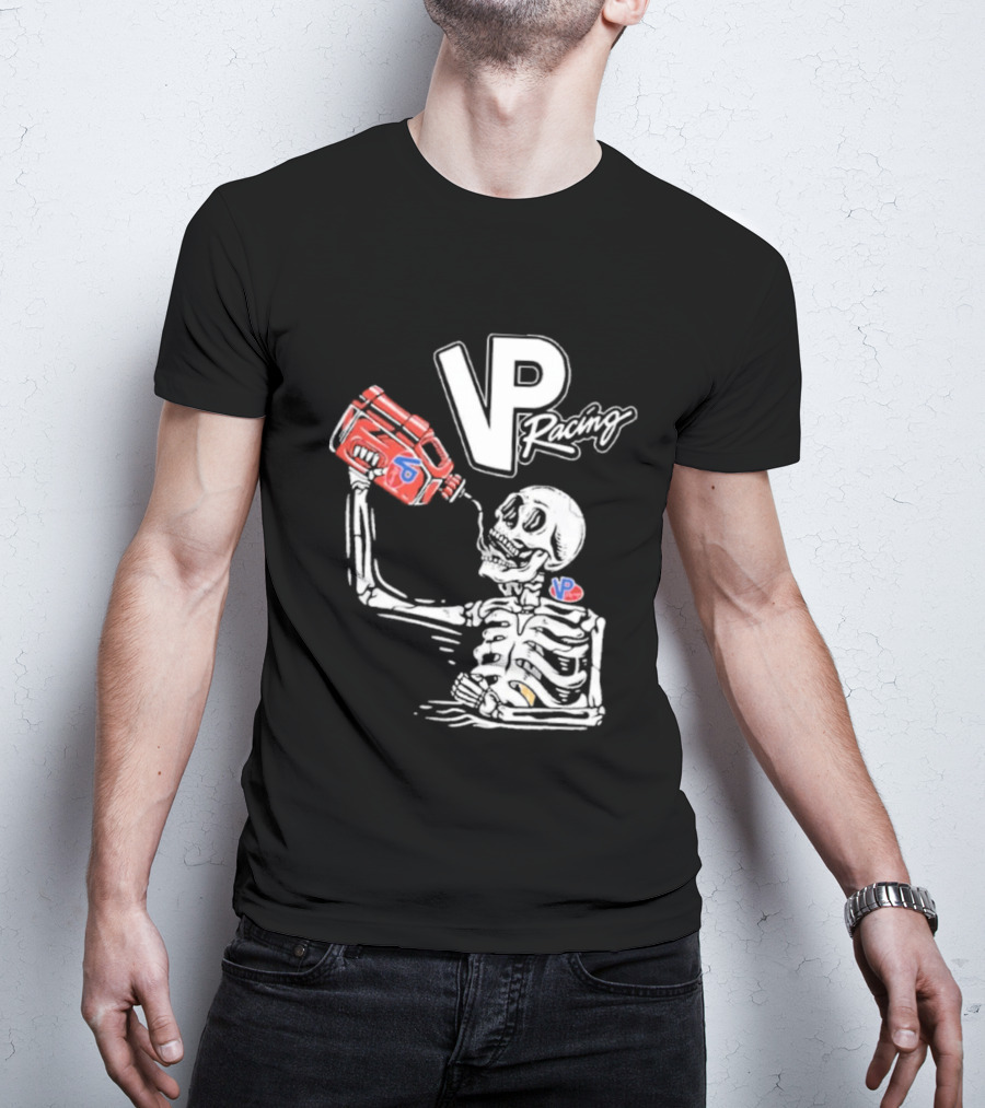 2026 VP Racing Skeleton Gas Can Drinking T-Shirt