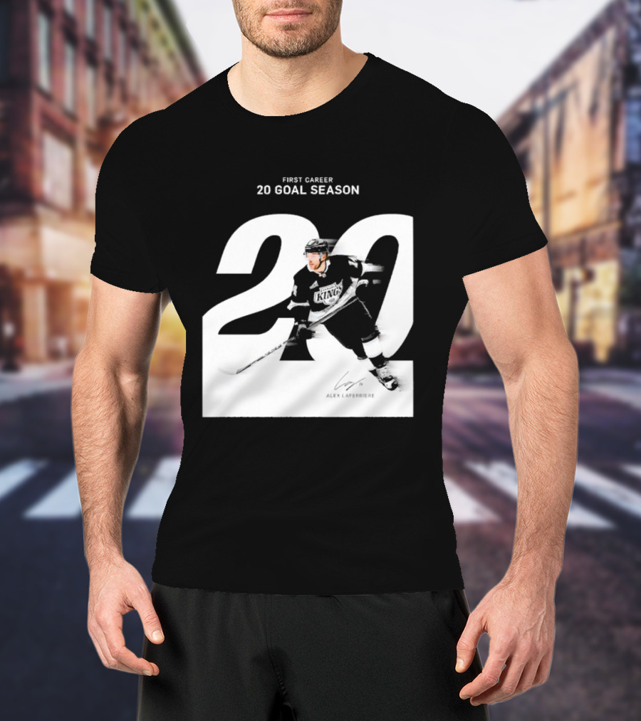Alex Laferriere Los Angeles Kings First Career 20 Goal Season 20 T-Shirt
