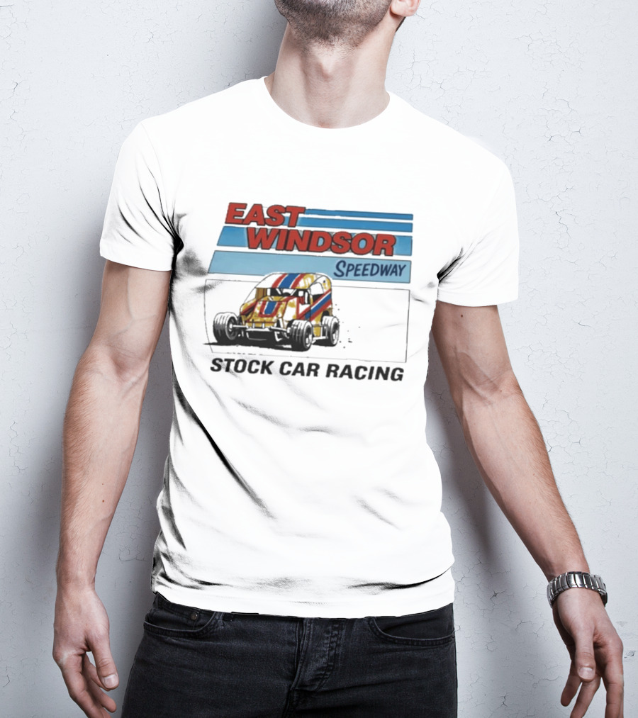 East Windsor Speedway Stock Car Racing Vintage Classic Auto Racing T-Shirt