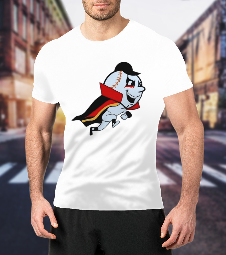 Mr. Met Danhausen Baseball Character With Cape And Makeup T-Shirt