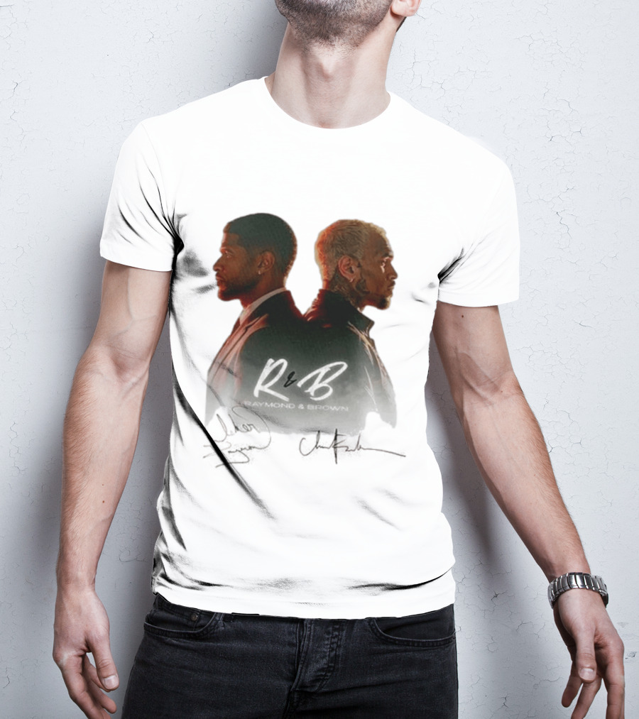 Raymond & Brown R&B Tour Usher Chris Brown Collaboration T-Shirt