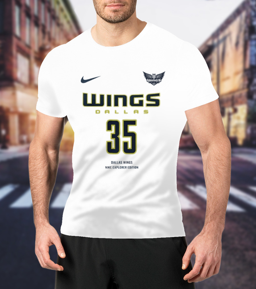 WNBA Dallas Wings Nike Explorer Edition Azzi Fudd 35 T-Shirt