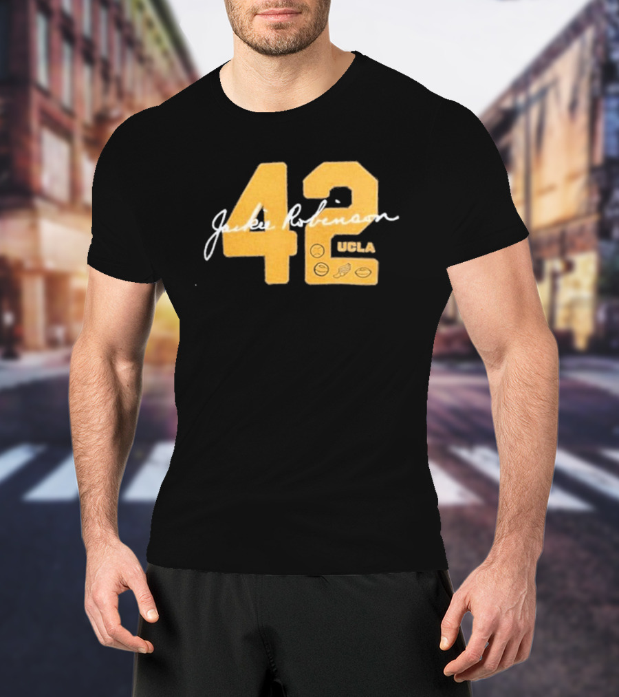 UCLA Bruins Jackie Robinson 42 Letterman Day 2026 T-Shirt