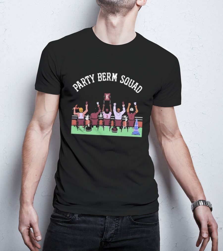 Party Berm Squad Mississippi State Bulldogs Baseball Fan Celebration T-Shirt