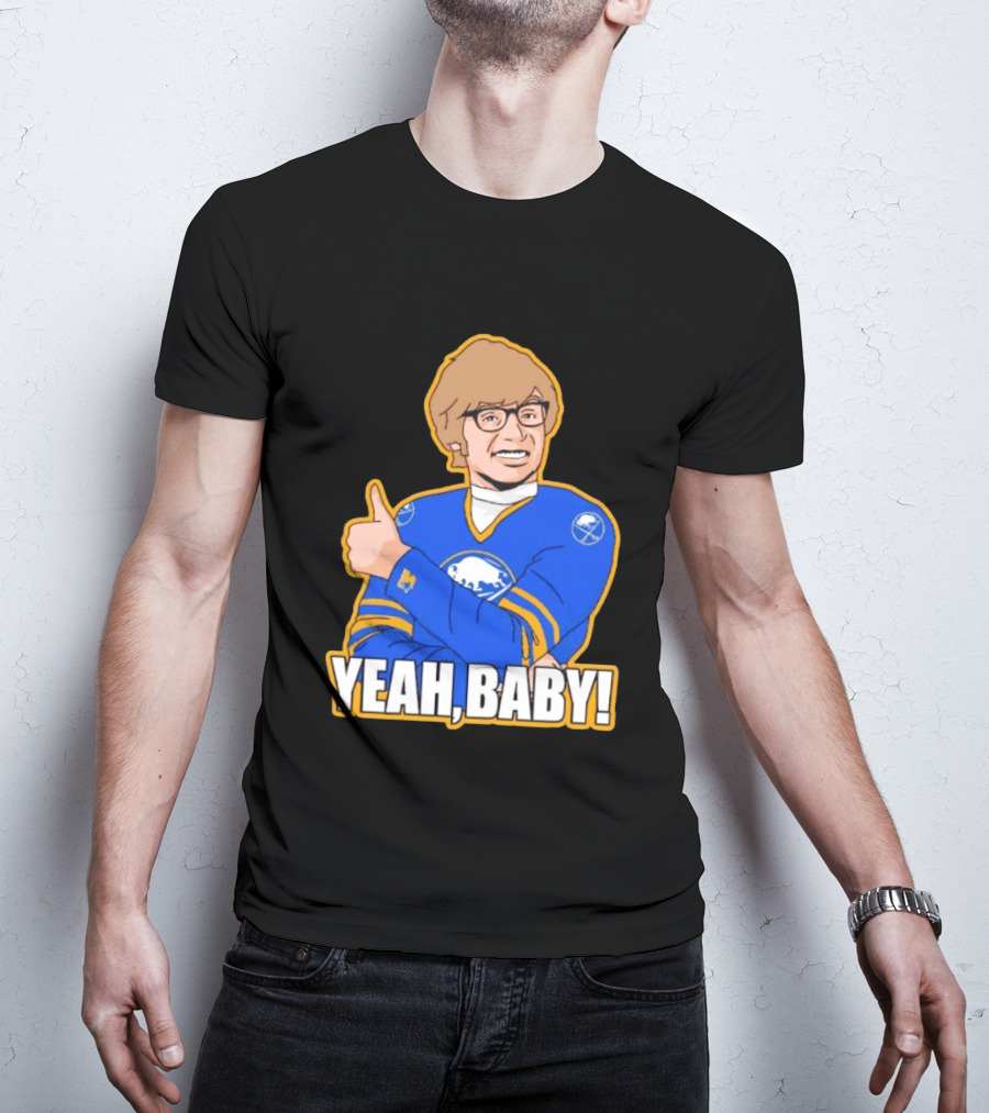 Yeah Baby Austin Powers Buffalo Sabres Hockey T-Shirt