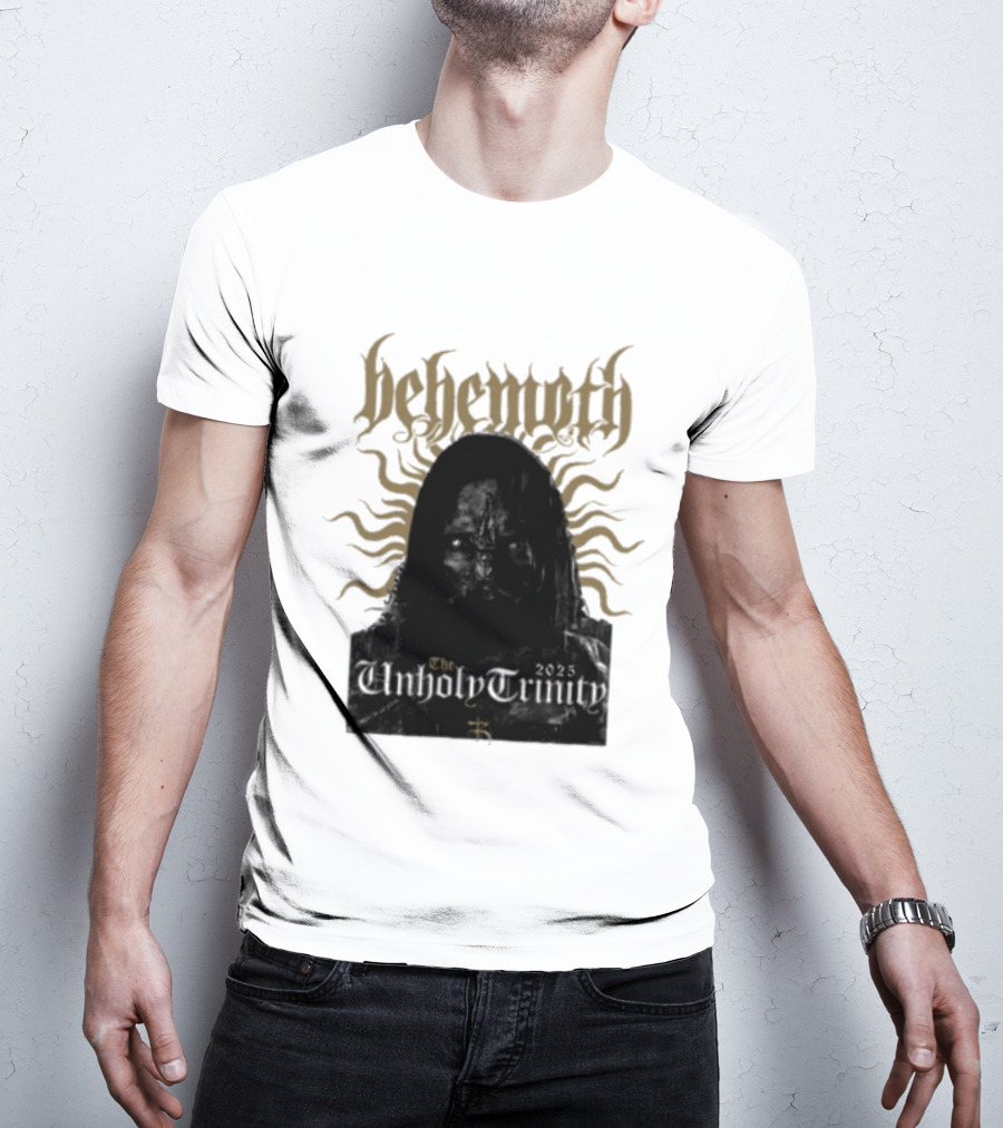 Behemoth The Unholy Trinity Sunburst Symbol Dark T-Shirt