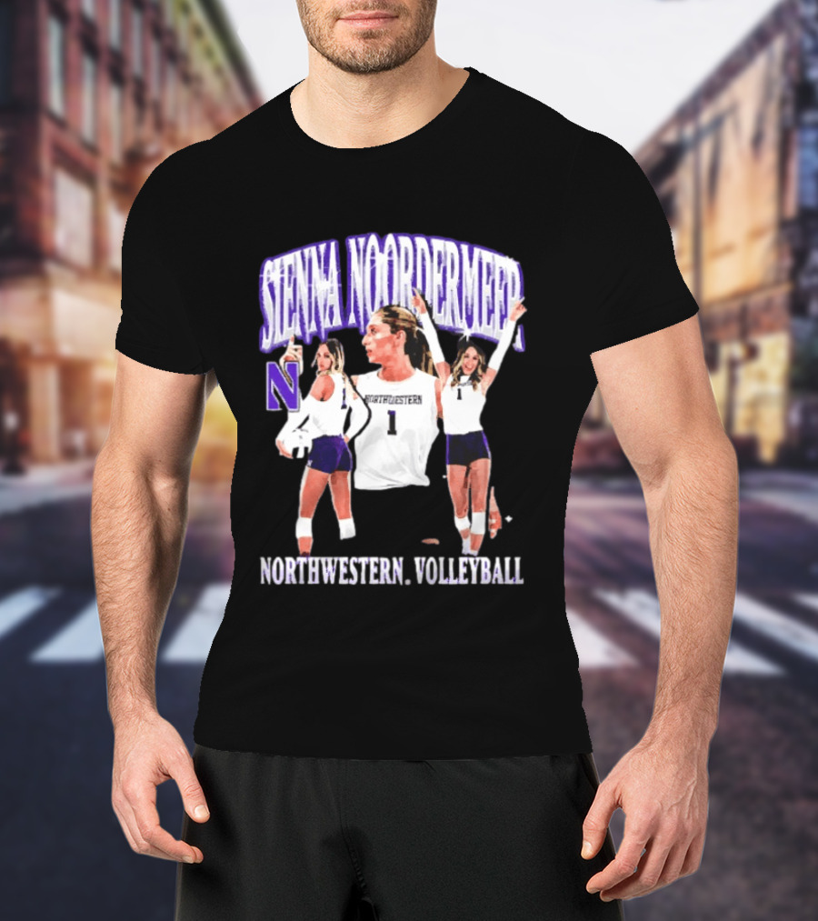 Sienna Noordermeer Northwestern Volleyball Player N Wildcats Sports Team T-Shirt