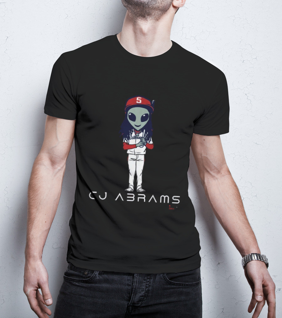 CJ Abrams Alien Baseball Character With Number 5 T-Shirt