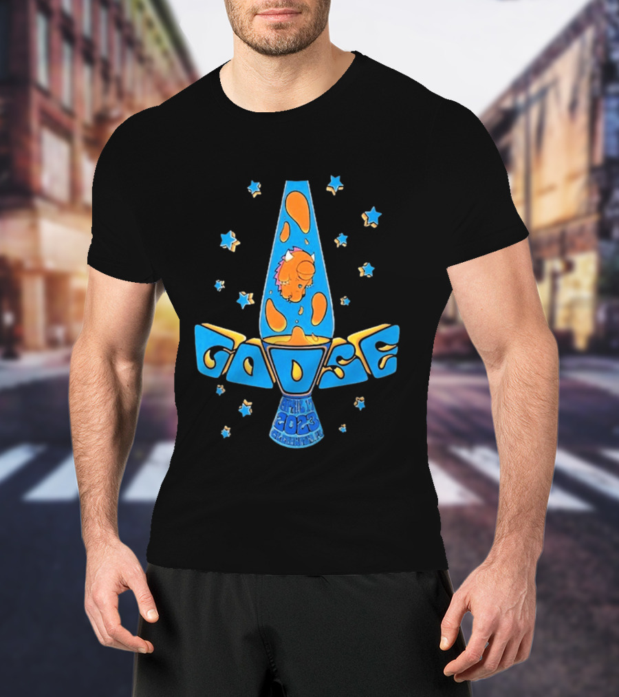 Goose April 17 2023 Lava Lamp Stars Clearwater FL BayCare Sound Show T-Shirt