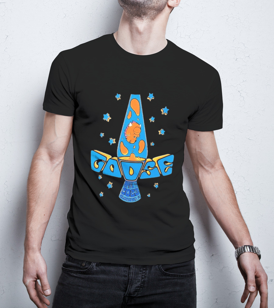 Goose April 17 2023 Lava Lamp Stars Clearwater FL BayCare Sound Show T-Shirt