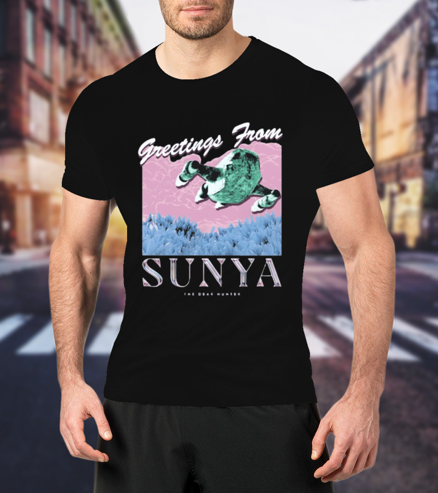Greetings From Sunya The Dear Hunter Retro Futuristic T-Shirt