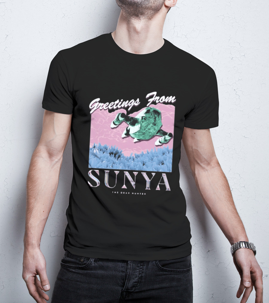 Greetings From Sunya The Dear Hunter Retro Futuristic T-Shirt