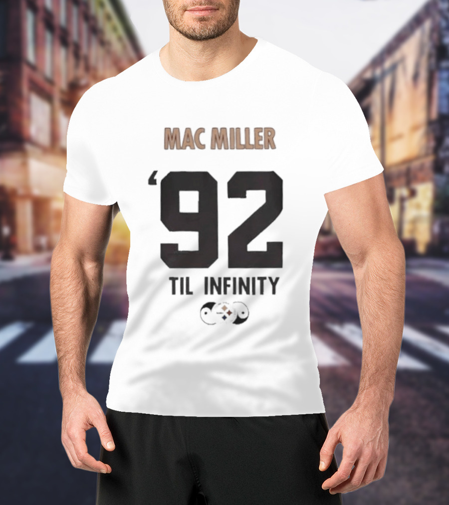 Pittsburgh Steelers Mitchell Ness Mac Miller 92 Til Infinity T-Shirt