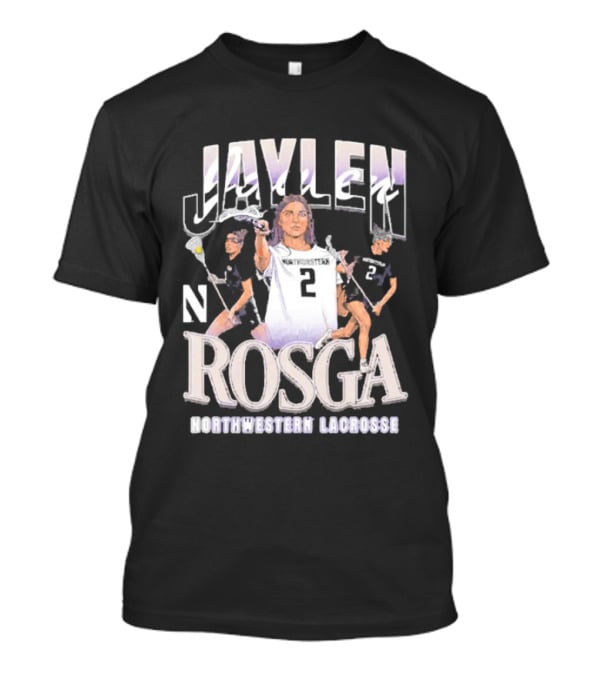 Jaylen Rosga Northwestern Lacrosse Player No. 2 T-Shirt