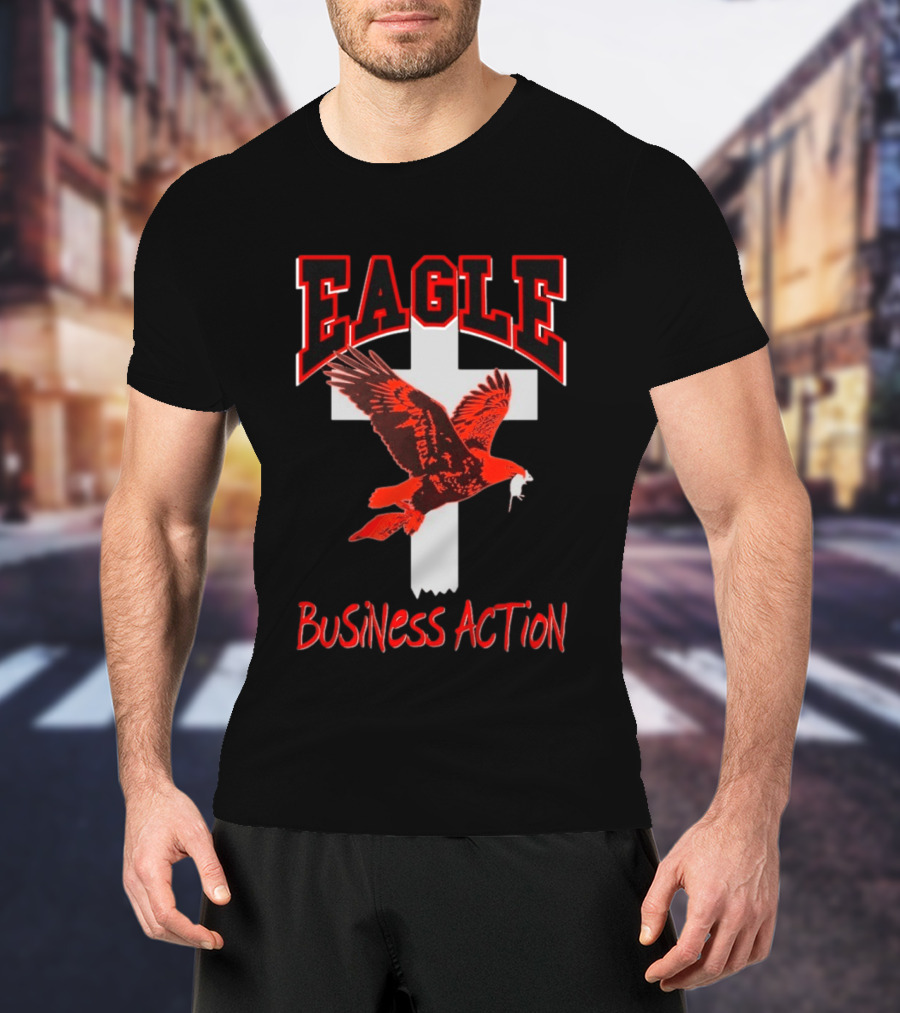 Milano Ovest Eagle Business Action Cross Wings T-Shirt