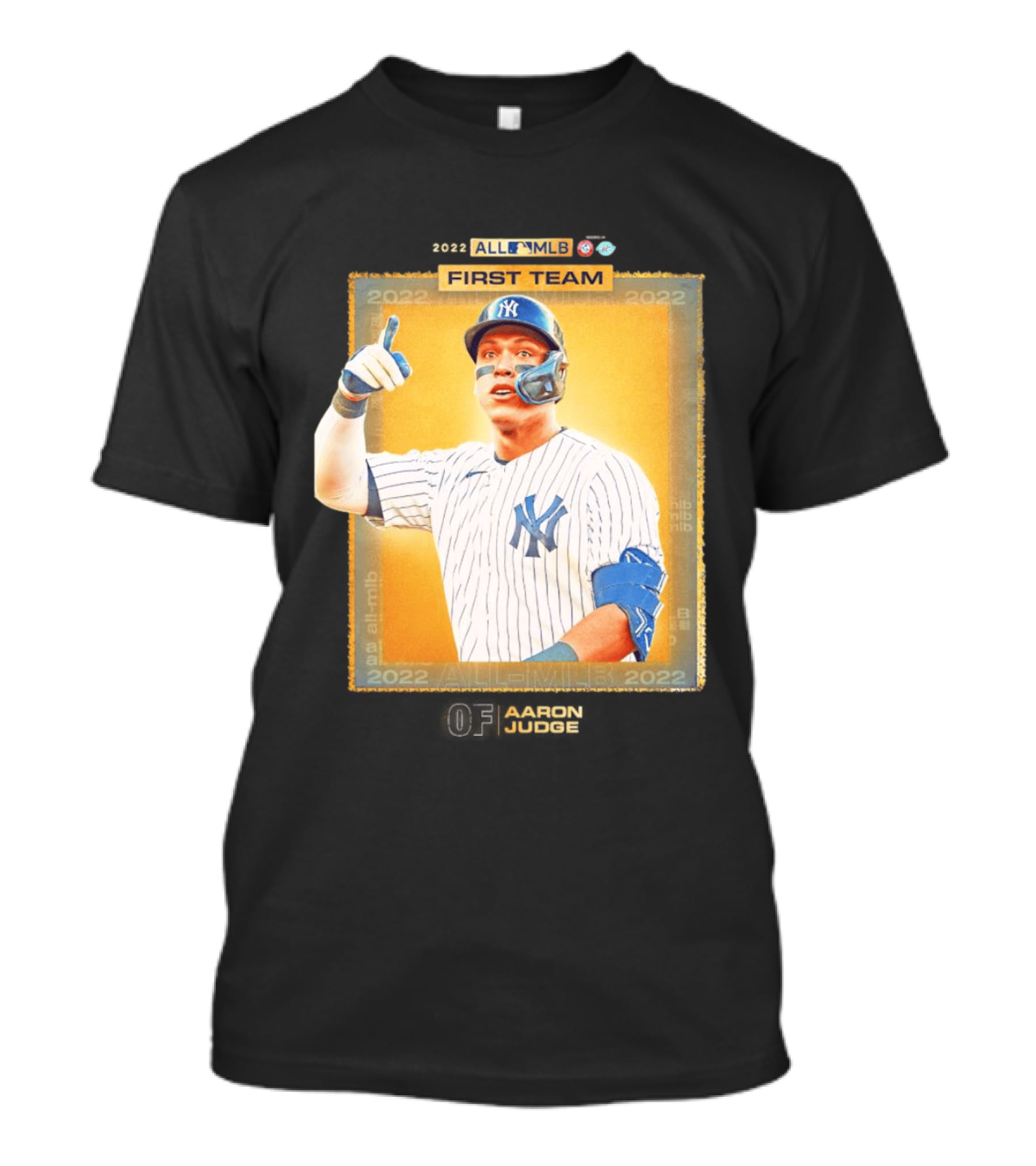 Aaron Judge 2022 All MLB First Team Yankees Player Recognition T-Shirt
