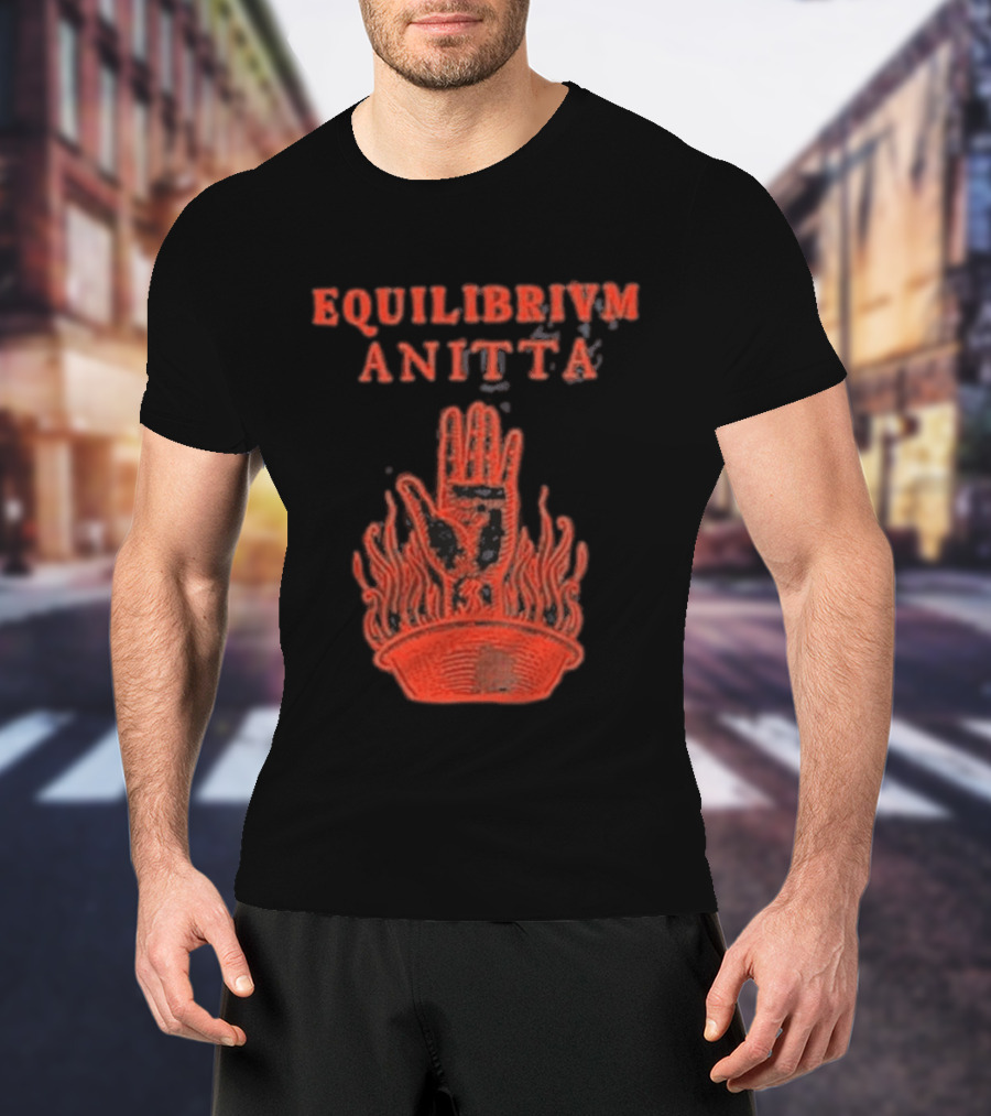 Equilibrivm Anitta Hand With Flames T-Shirt