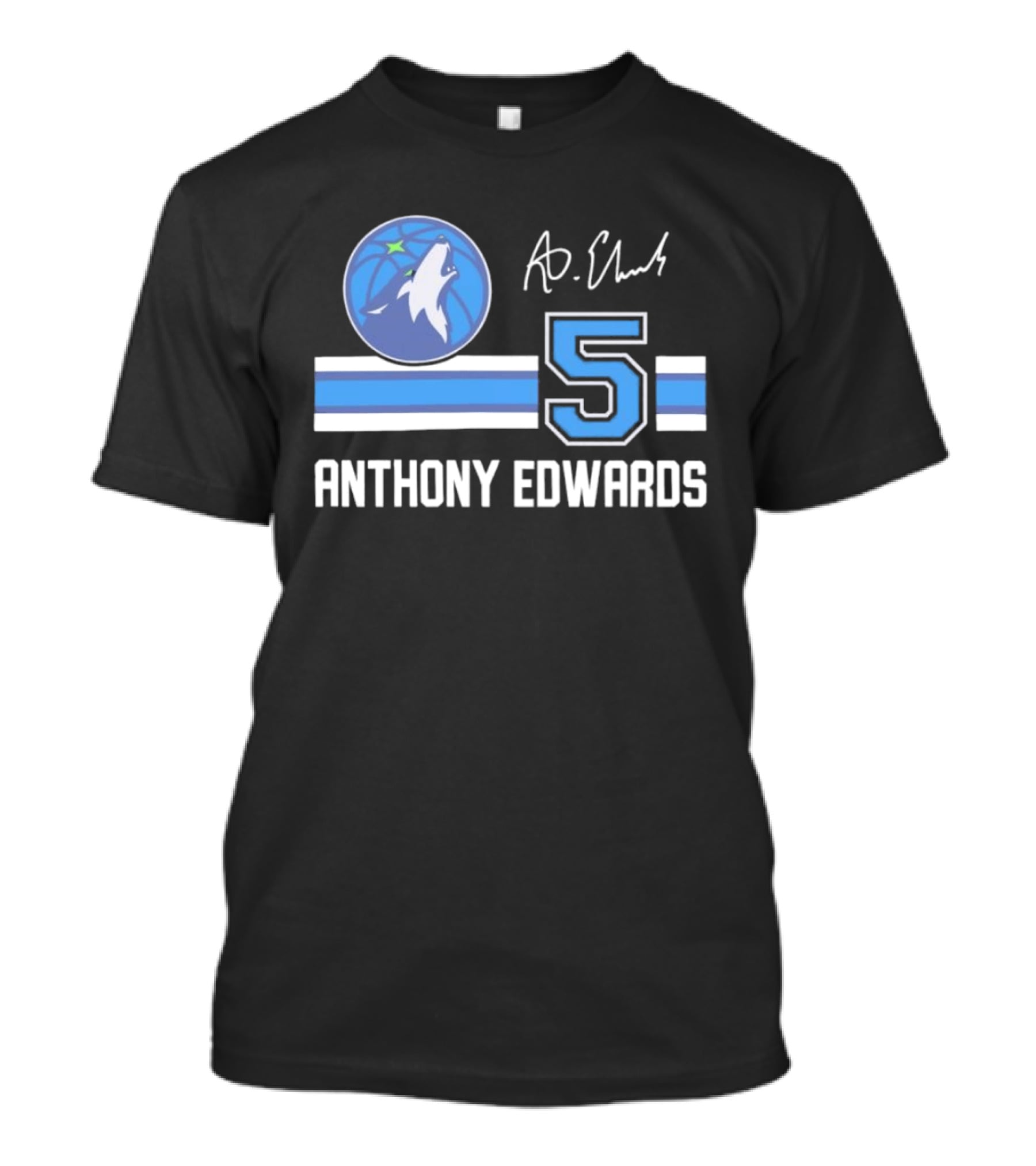 Anthony Edwards Minnesota Timberwolves 5 NBA Signature T-Shirt