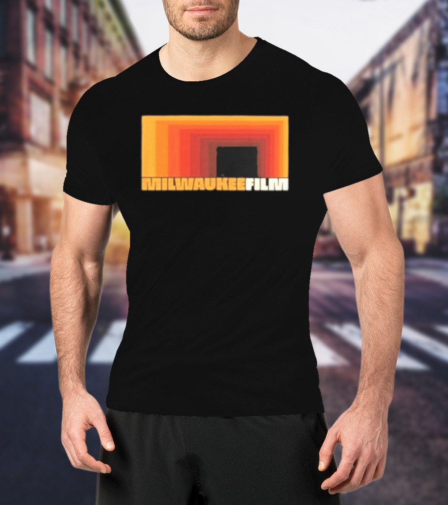 Milwaukee Film Retro Gradient Rectangle T-Shirt
