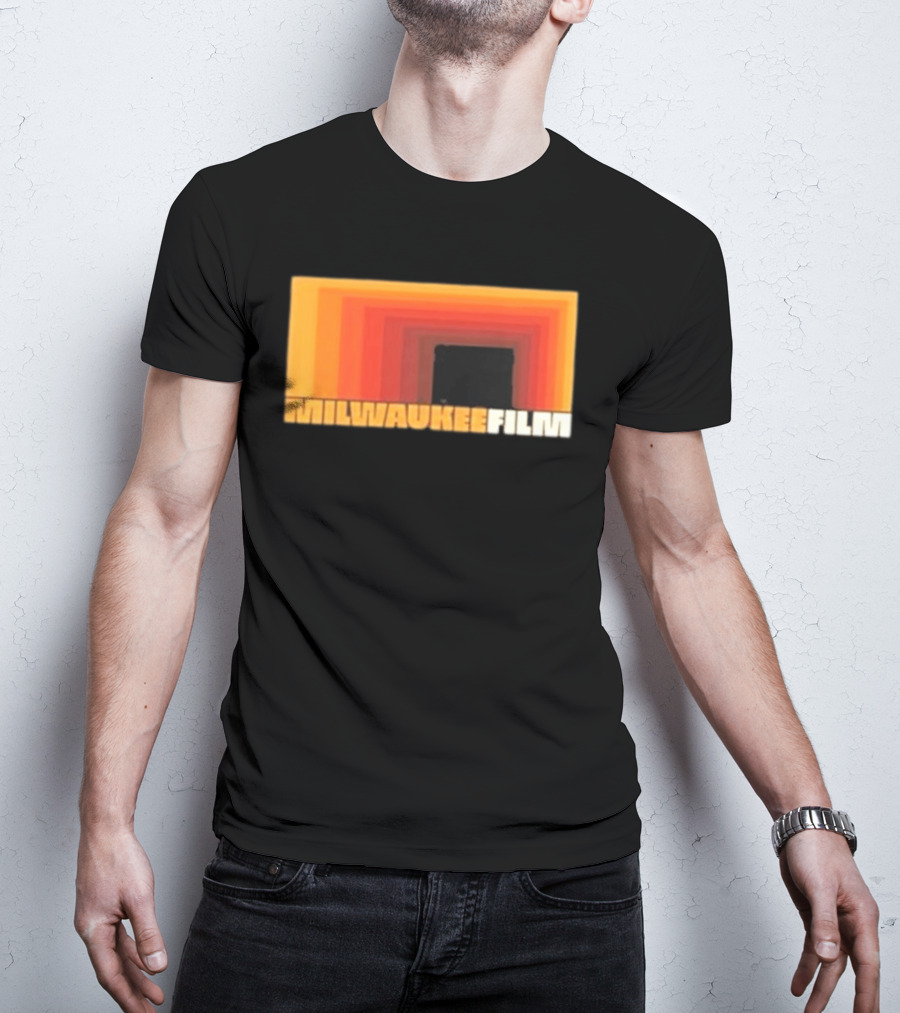 Milwaukee Film Retro Gradient Rectangle T-Shirt