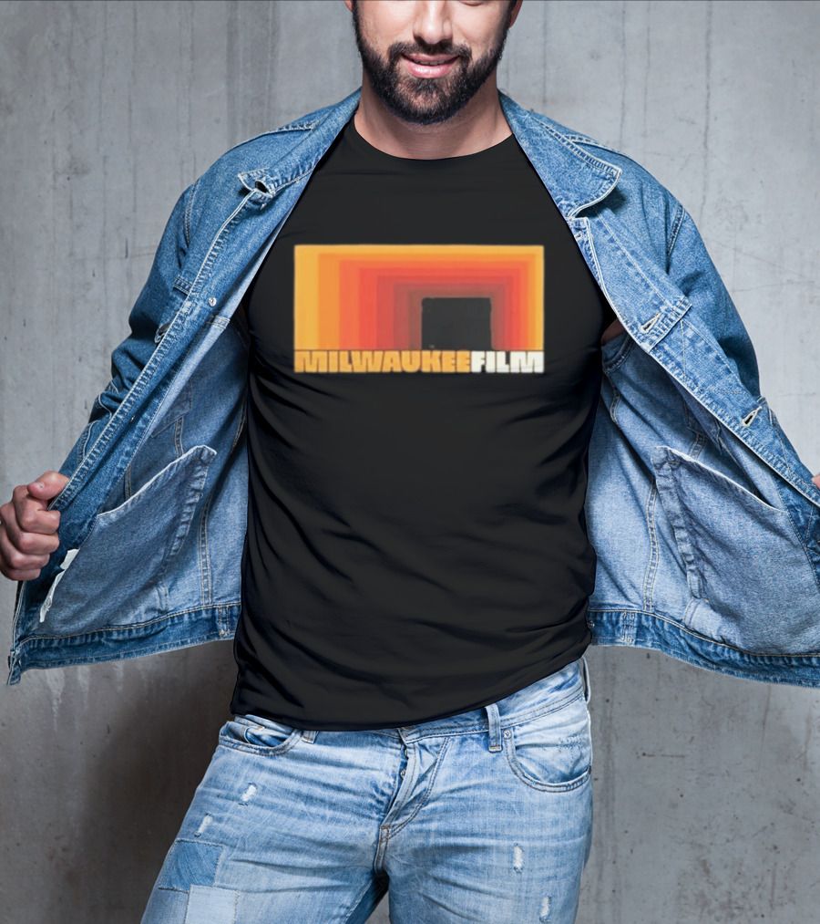 Milwaukee Film Retro Gradient Rectangle T-Shirt