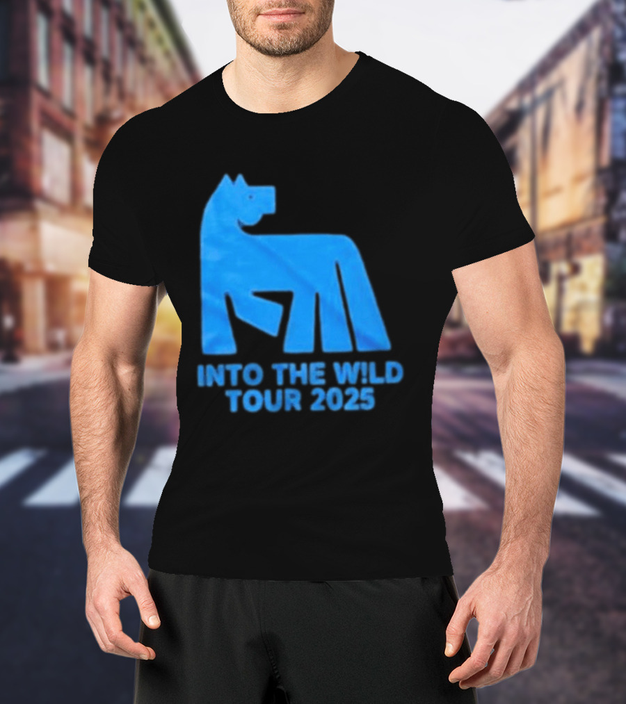 Russ Into The Wild Tour 2025 Blue Bear T-Shirt