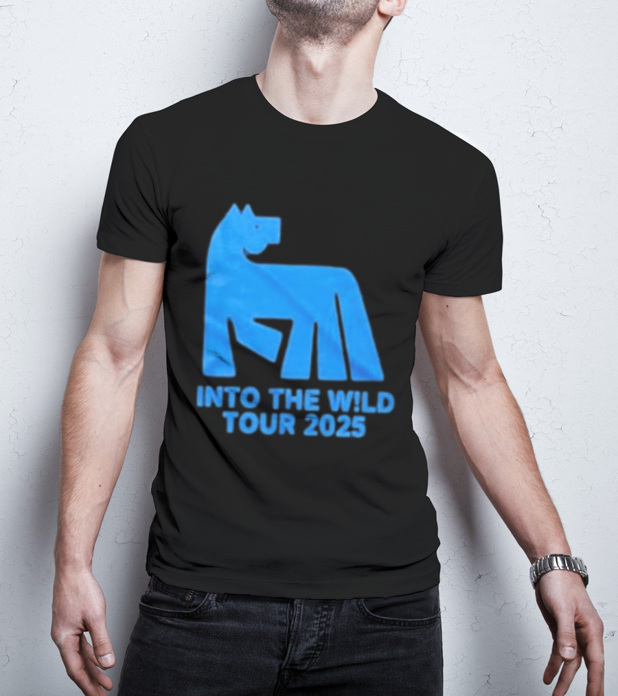 Russ Into The Wild Tour 2025 Blue Bear T-Shirt