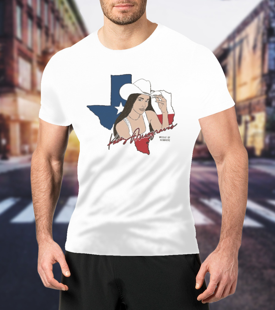 Kacey Musgraves Texas Map Middle Of Somewhere Cowboy Hat T-Shirt