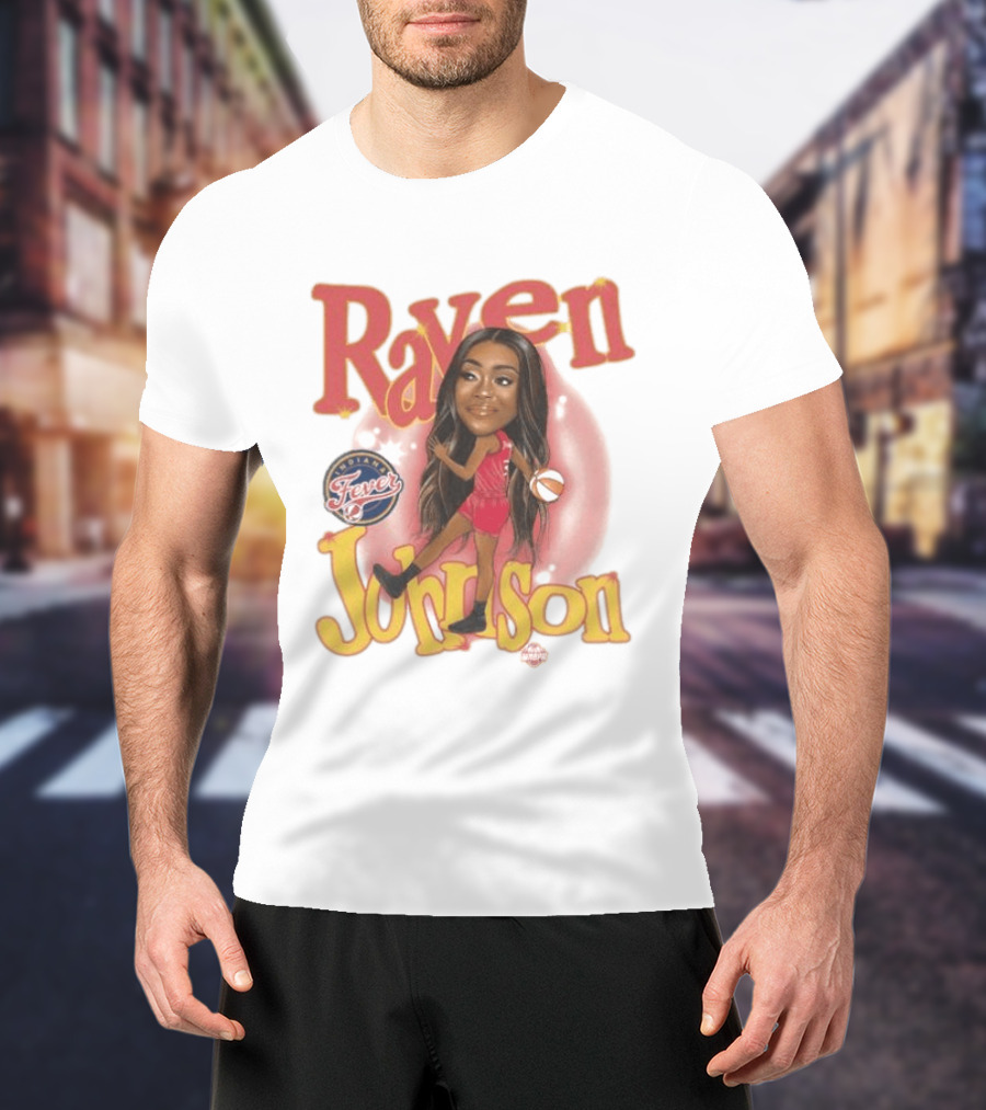 Raven Johnson Indiana Fever WNBA Basketball T-Shirt