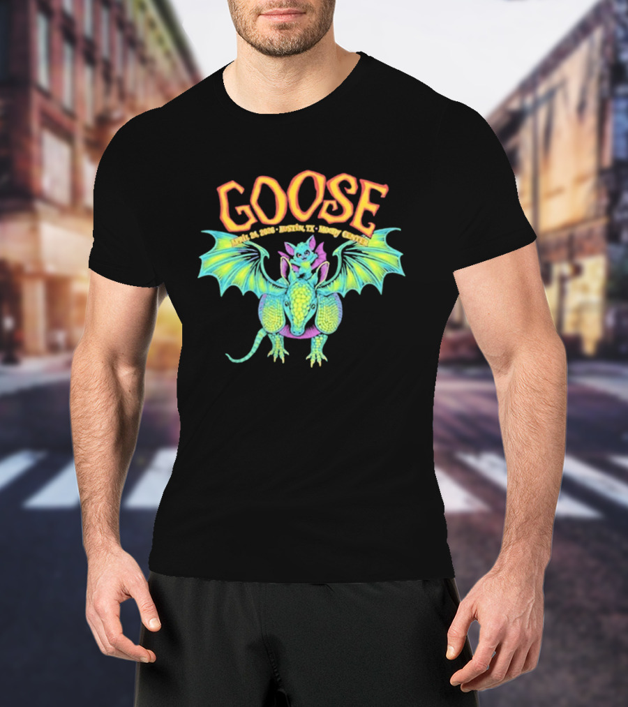Goose Apr 24 2026 Austin TX Moody Center Dragon Event T-Shirt