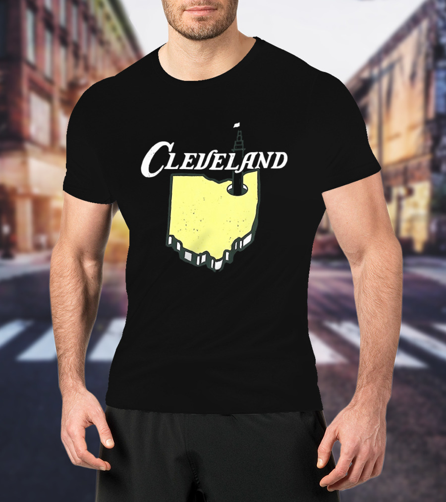 Cleveland Golf 2026 Ohio Map Tower T-Shirt