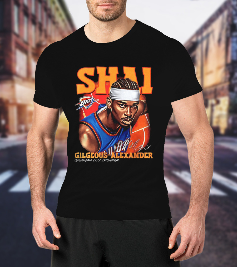 Shai Gilgeous Alexander Oklahoma City Thunder NBA OKC Basketball T-Shirt