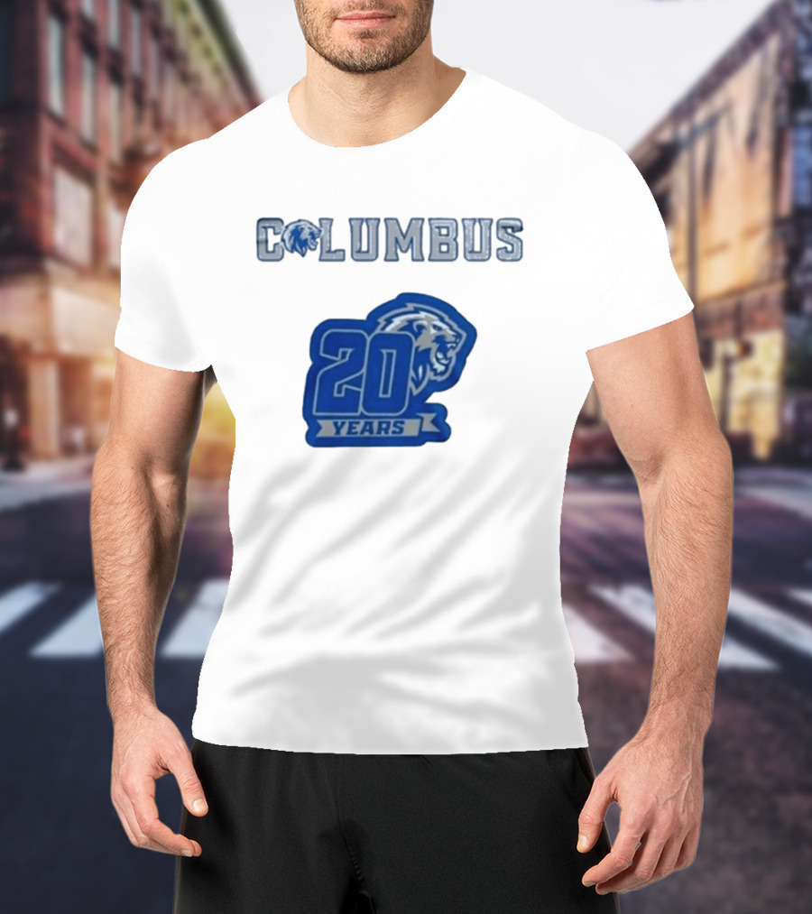 Columbus Lions 20 Years Celebration T-Shirt