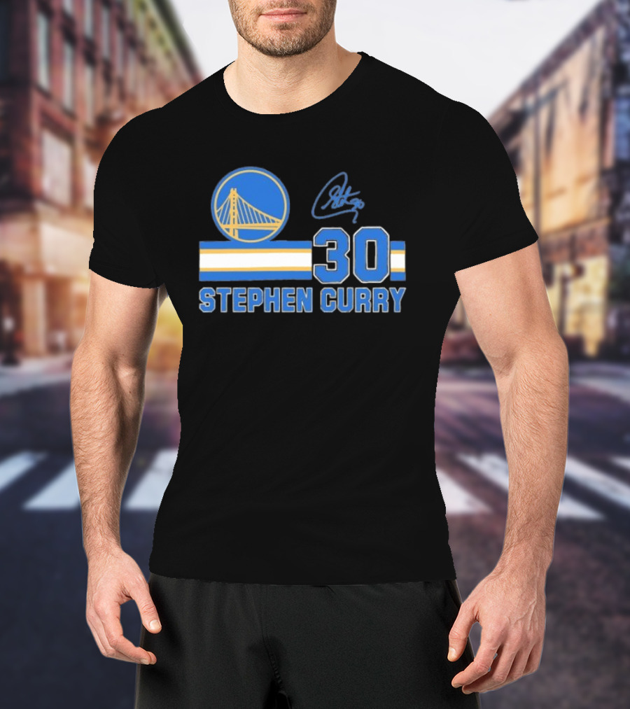 Stephen Curry Golden State Warriors 30 Signature T-Shirt