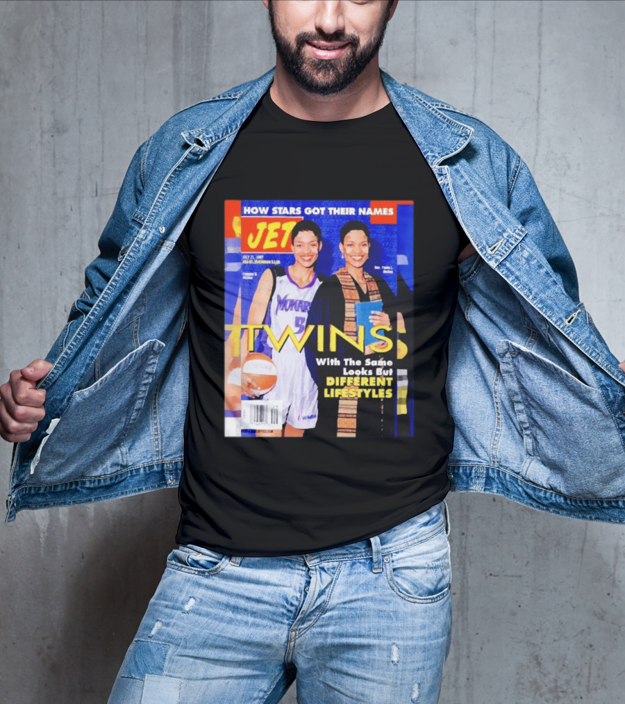 Jet Magazine Pamela McGee And Paula McGee Twins Different Lifestyles July 27 1987 T-Shirt