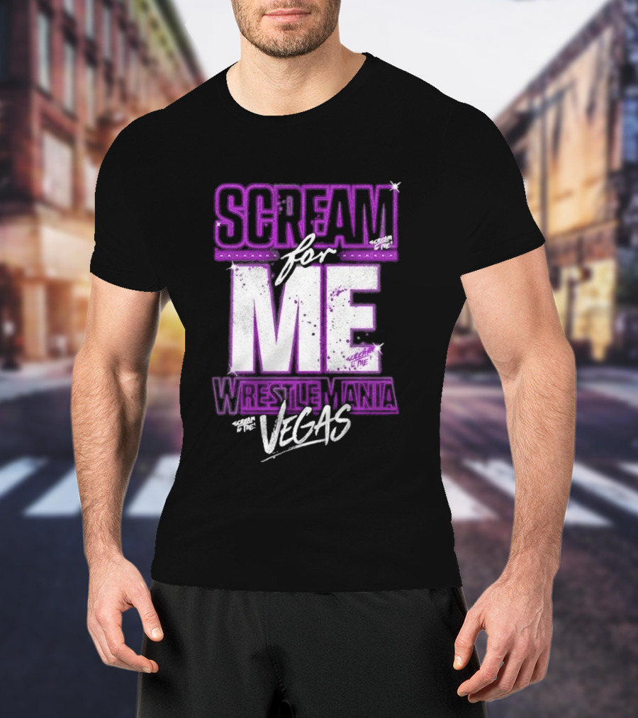 WWE WrestleMania Scream For Me Vegas Paige T-Shirt