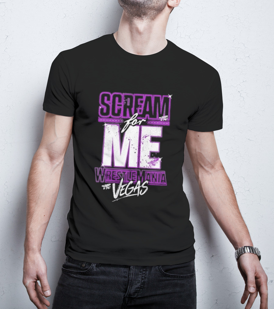 WWE WrestleMania Scream For Me Vegas Paige T-Shirt