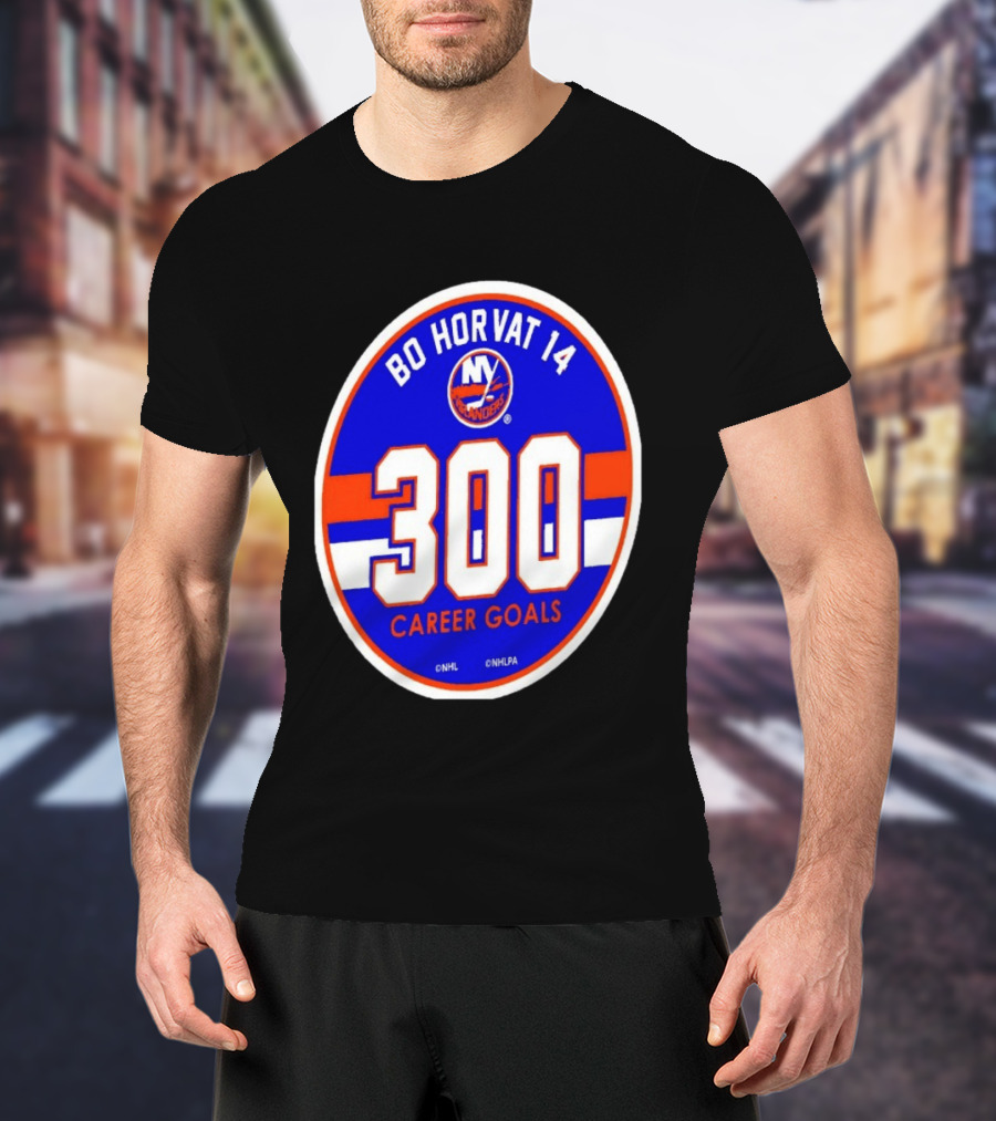 Bo Horvat 14 Islanders NHL 300 Career Goals T-Shirt
