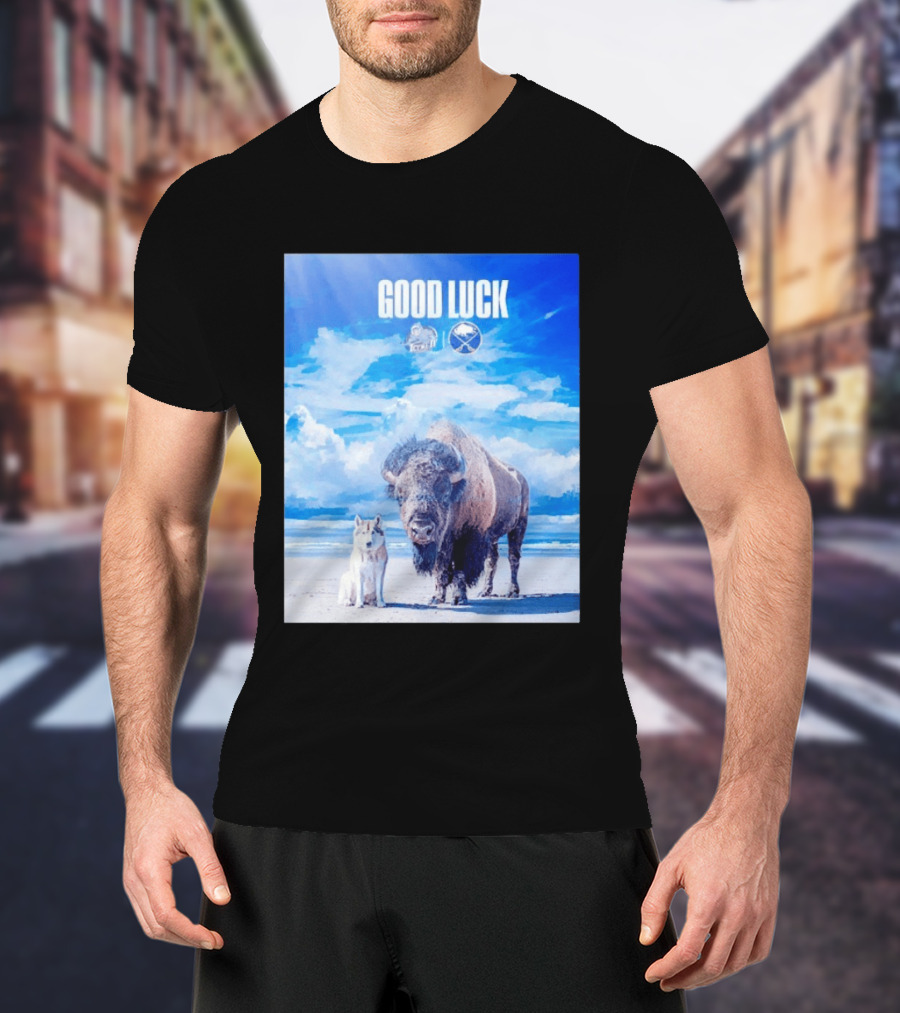 Good Luck Jacksonville Icemen Buffalo Sabres NHL Team Game 1 Buffalo Beach Sky T-Shirt