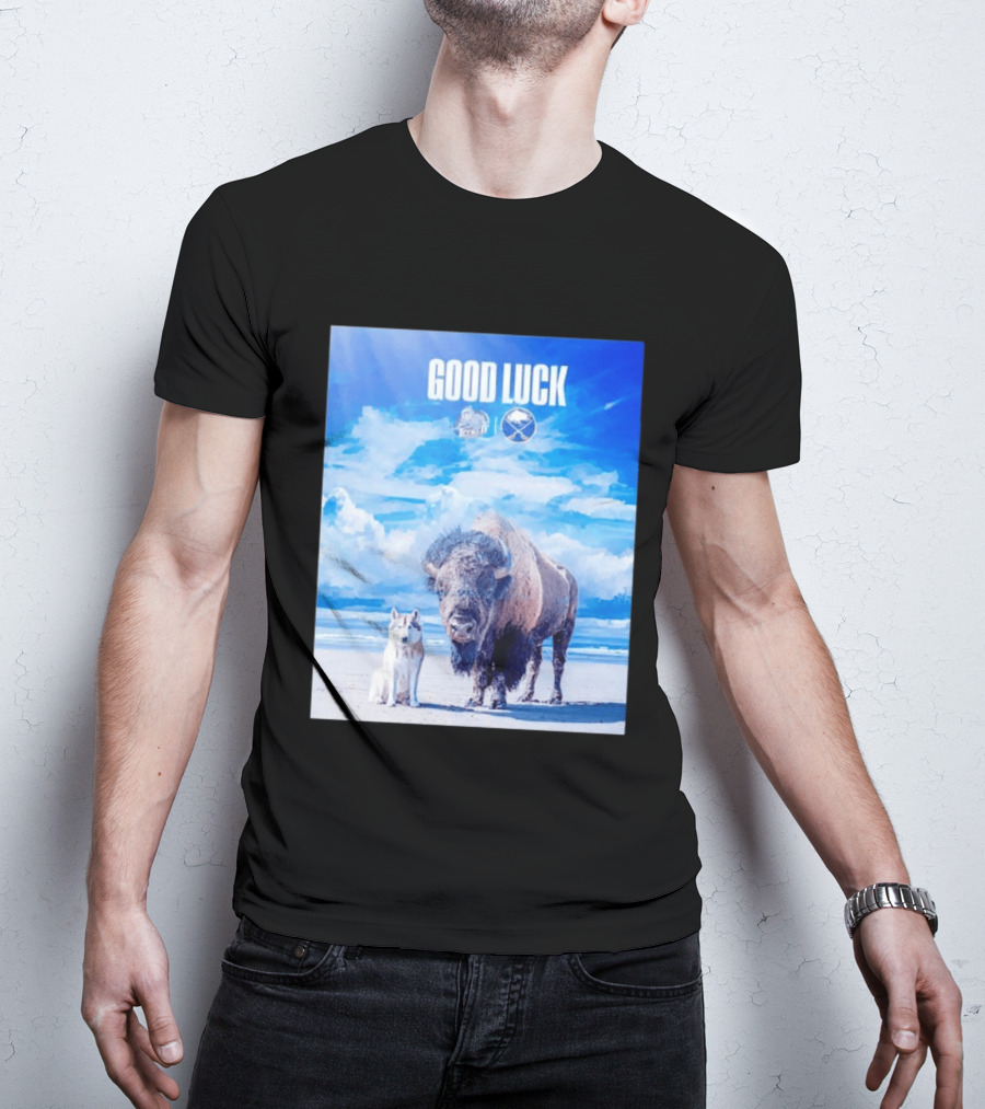 Good Luck Jacksonville Icemen Buffalo Sabres NHL Team Game 1 Buffalo Beach Sky T-Shirt