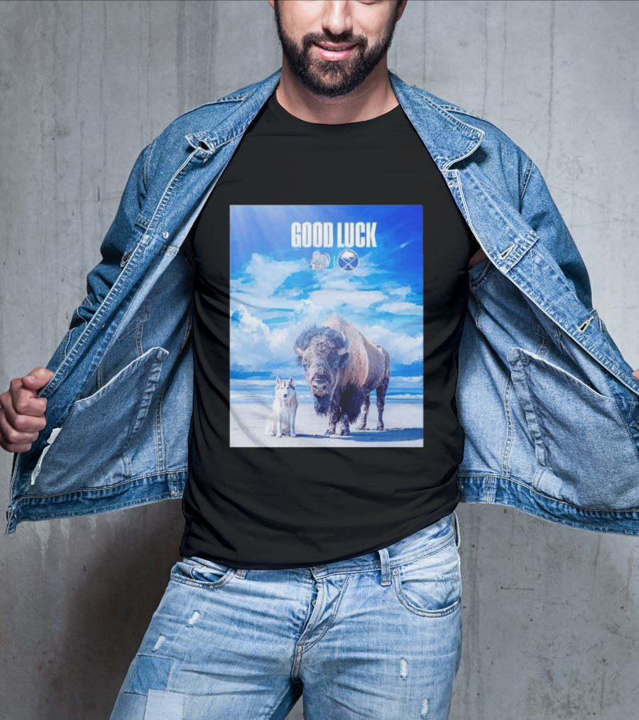 Good Luck Jacksonville Icemen Buffalo Sabres NHL Team Game 1 Buffalo Beach Sky T-Shirt