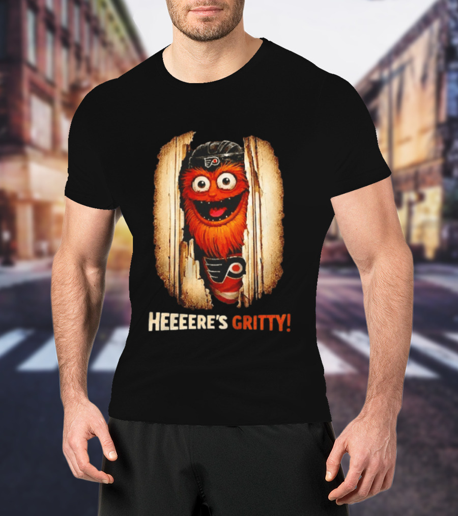 Heeere's Gritty Philadelphia Flyers Hockey T-Shirt