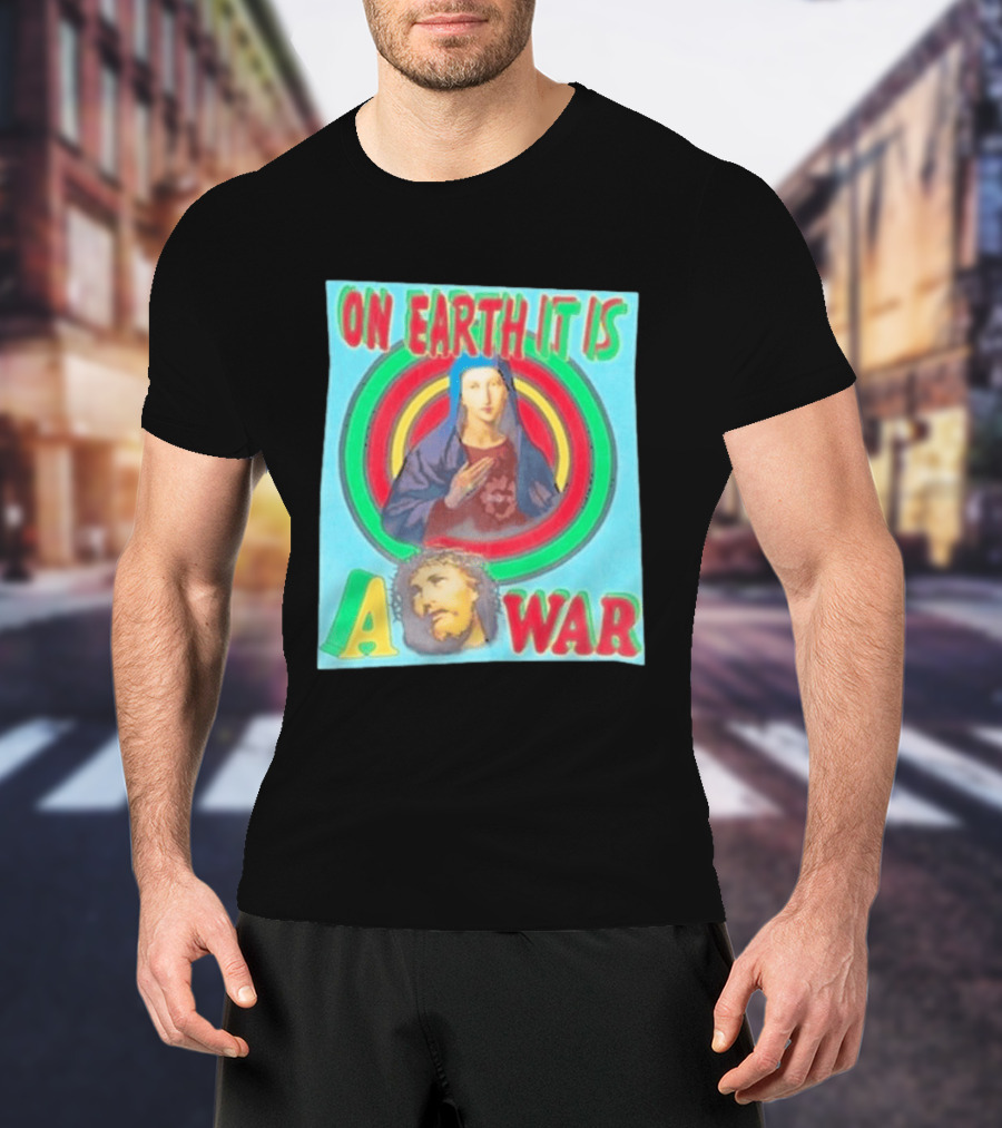 Houston Texans Saint Michael On Earth It Is A War T-Shirt