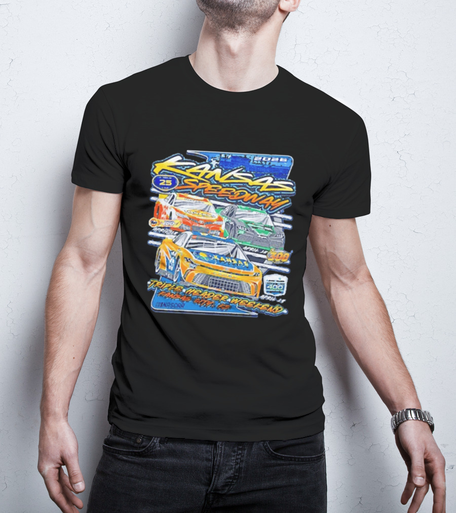 2026 Kansas Speedway NASCAR Triple Header Weekend April 25 Car 400 Kansas City T-Shirt
