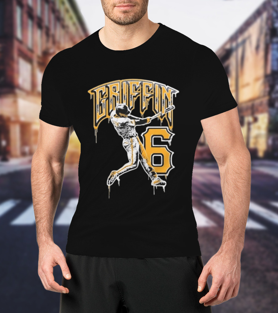 Konnor Griffin 6 Pittsburgh Pirates Dynamic Swinging Player T-Shirt
