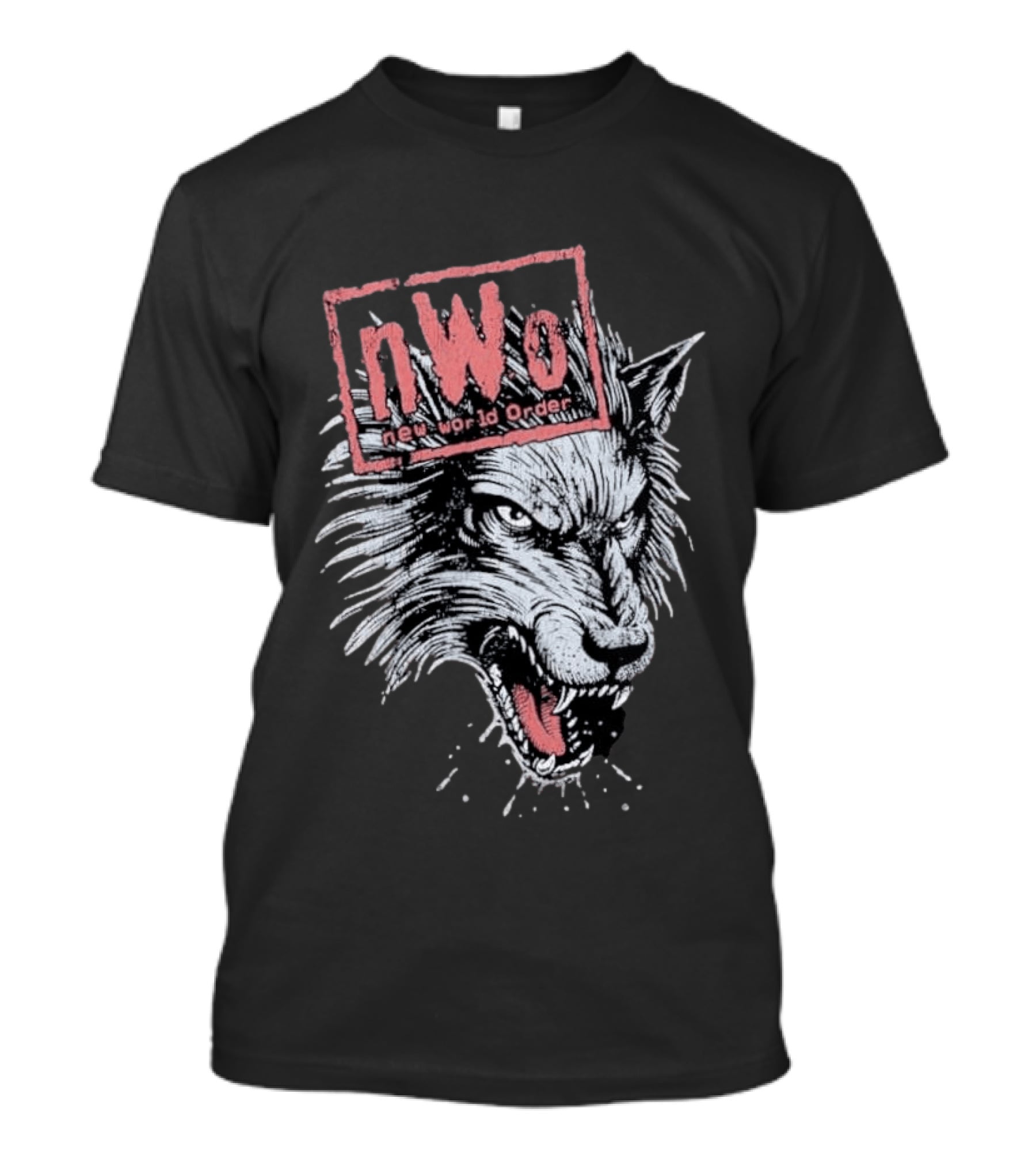 NWO New World Order Wolfpack Vintage Style Wrestling T-Shirt